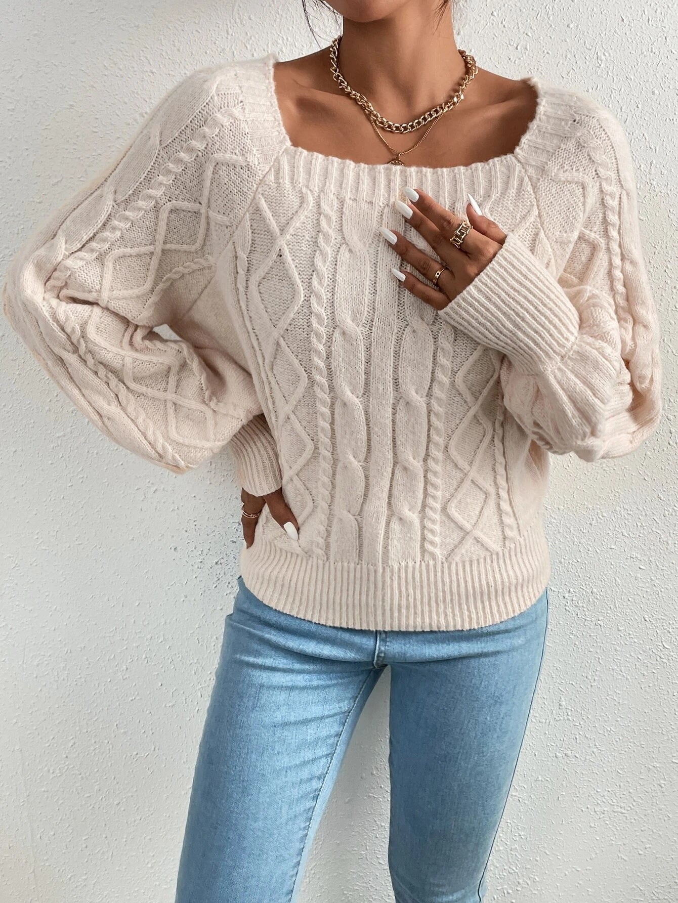 IVETTE™ | PULLOVER MIT QUADRATISCHEM AUSSCHNITT